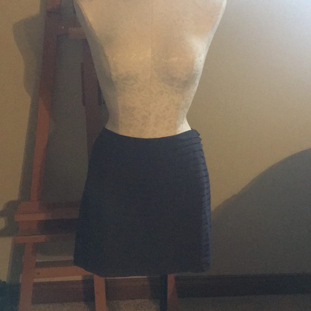 Black layered skirt.